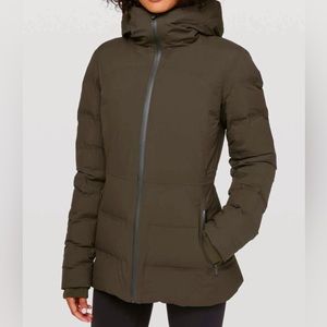 Lululemon Down Jacket / Sleet Street Jacket / Sz 2 / Dark Olive